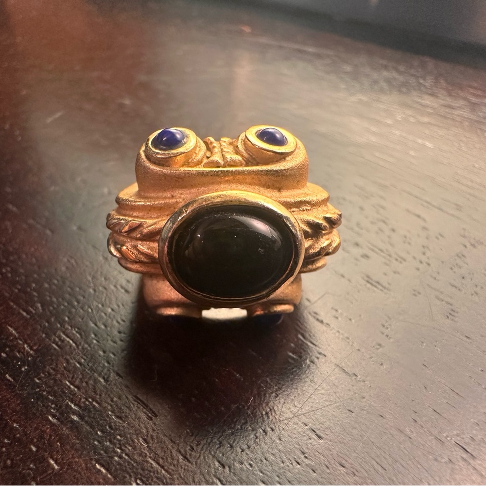 Dolce & Gabbana Vintage 1990s Gold Plated Ring